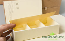 Подарочная коробка "Знакомство с Чаем" упаковка4 коробки по 3 секции пакет
